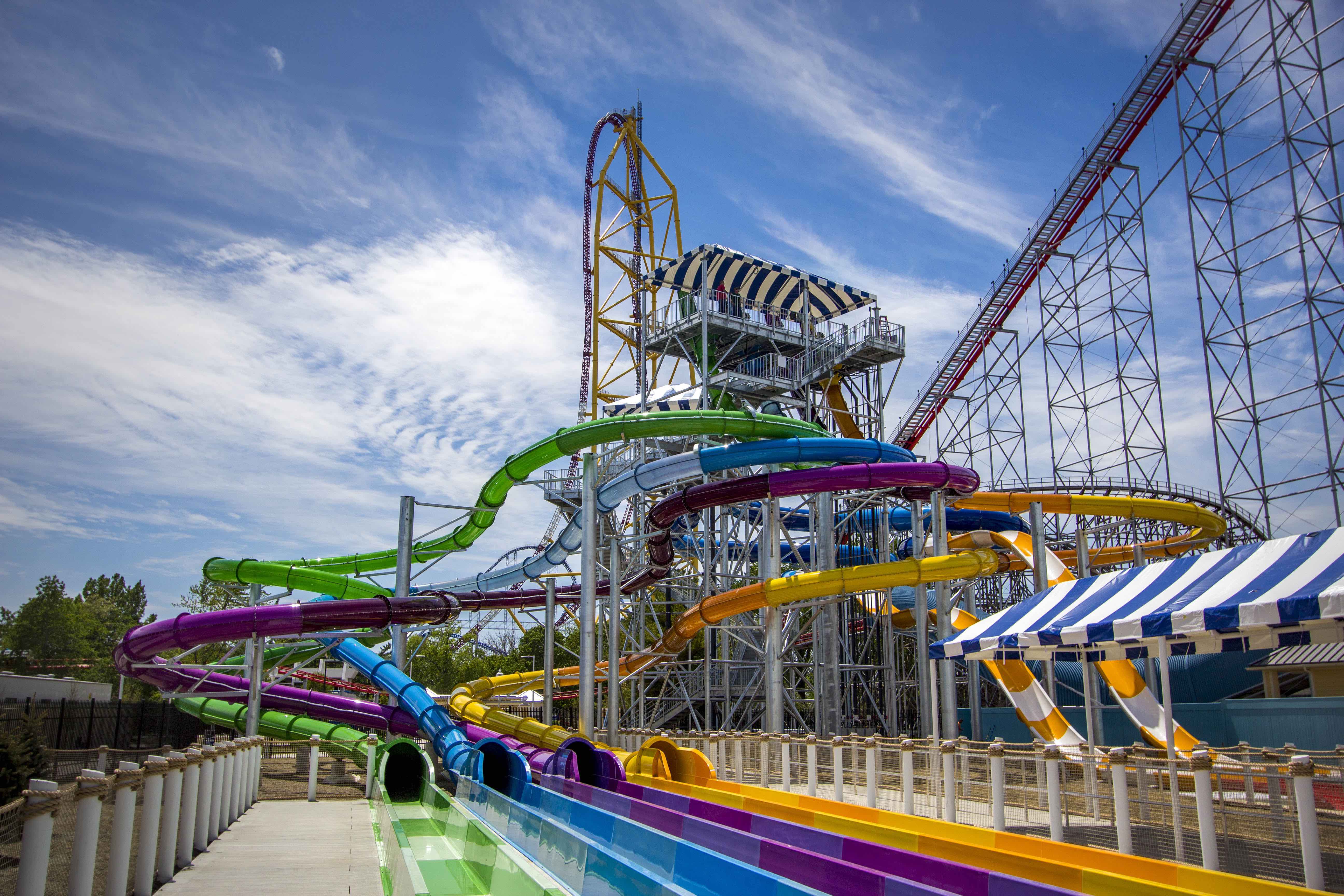New Cedar Point Shores Waterpark Opens Park World Online Theme Park Amusement Park And